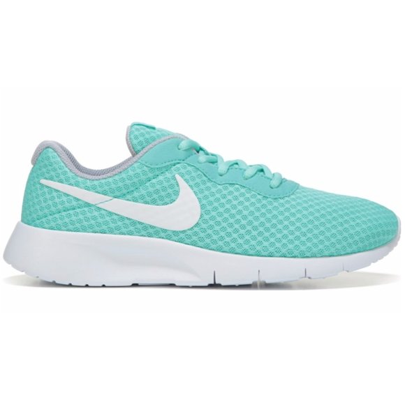 Nike Tanjun Grade School Girls' Running Shoes, Med Green, Size: 6Y - Picture 2 of 2